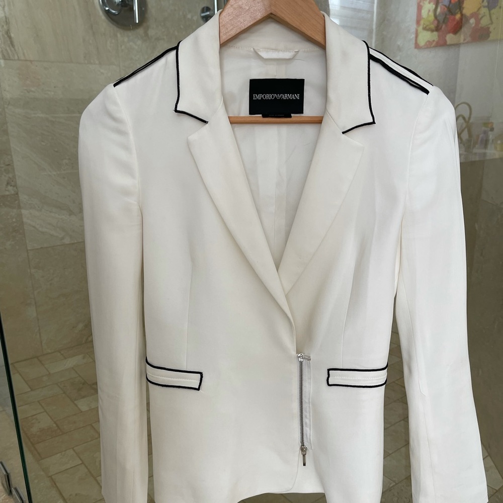 White blazer by Emporio Armani